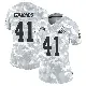 ＃41 Women's Chris Edmonds Arctic Camo Limited Cleveland Browns 2024 Salute to Service Jersey
