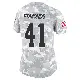 ＃41 Women's Chris Edmonds Arctic Camo Limited Cleveland Browns 2024 Salute to Service Jersey