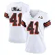 ＃41 Women's Chris Edmonds White Game Cleveland Browns 1946 Collection Alternate Jersey