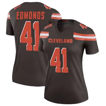 ＃41 Women's Christopher Edmonds Brown Legend Cleveland Browns Jersey