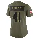＃41 Women's Christopher Edmonds Olive Limited Cleveland Browns 2025 Salute to Service Jersey