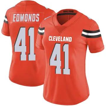 ＃41 Women's Christopher Edmonds Orange Limited Cleveland Browns Alternate Vapor Untouchable Jersey