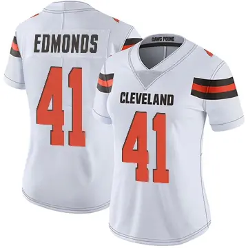 ＃41 Women's Christopher Edmonds White Limited Cleveland Browns Vapor Untouchable Jersey