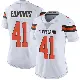 ＃41 Women's Christopher Edmonds White Limited Cleveland Browns Vapor Untouchable Jersey