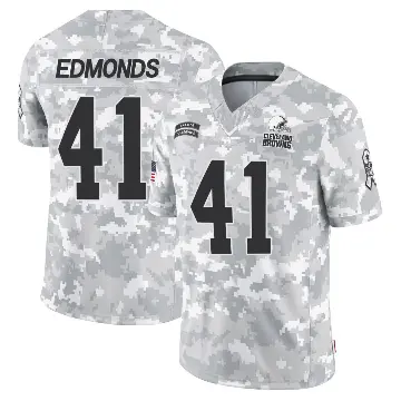 ＃41 Youth Chris Edmonds Arctic Camo Limited Cleveland Browns 2024 Salute to Service Jersey
