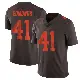 ＃41 Youth Christopher Edmonds Brown Limited Cleveland Browns Vapor Alternate Jersey