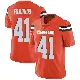＃41 Youth Christopher Edmonds Orange Limited Cleveland Browns Alternate Vapor Untouchable Jersey