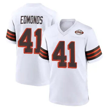 ＃41 Youth Christopher Edmonds White Game Cleveland Browns 1946 Collection Alternate Jersey
