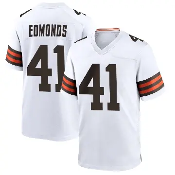 ＃41 Youth Christopher Edmonds White Game Cleveland Browns Jersey