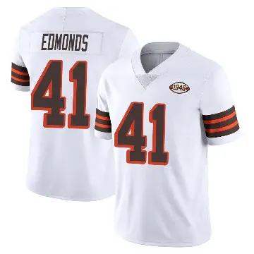 ＃41 Youth Christopher Edmonds White Limited Cleveland Browns Vapor 1946 Collection Alternate Jersey