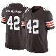 ＃42 Men's Easton Mascarenas-Arnold Brown Limited Cleveland Browns Vapor F.U.S.E. Jersey