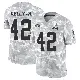 ＃42 Men's John Kelly Jr. Arctic Camo Limited Cleveland Browns 2024 Salute to Service Jersey