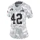 ＃42 Women's Easton Mascarenas-Arnold Arctic Camo Limited Cleveland Browns 2024 Salute to Service Jersey
