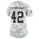 ＃42 Women's Easton Mascarenas-Arnold Arctic Camo Limited Cleveland Browns 2024 Salute to Service Jersey