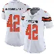 ＃42 Women's Easton Mascarenas-Arnold White Limited Cleveland Browns Vapor Untouchable Jersey