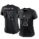 ＃42 Women's John Kelly Jr. Black Limited Cleveland Browns Reflective Jersey