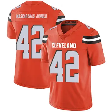 ＃42 Youth Easton Mascarenas-Arnold Orange Limited Cleveland Browns Alternate Vapor Untouchable Jersey