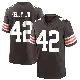＃42 Youth John Kelly Jr. Brown Game Cleveland Browns Team Color Jersey