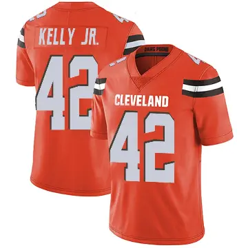 ＃42 Youth John Kelly Jr. Orange Limited Cleveland Browns Alternate Vapor Untouchable Jersey