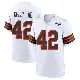 ＃42 Youth John Kelly Jr. White Game Cleveland Browns 1946 Collection Alternate Jersey