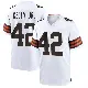 ＃42 Youth John Kelly Jr. White Game Cleveland Browns Jersey