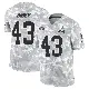＃43 Men's Drew Biber Arctic Camo Limited Cleveland Browns 2024 Salute to Service Jersey