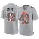 ＃43 Men's Drew Biber Gray Game Cleveland Browns Atmosphere Fashion Jersey