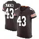 ＃43 Men's Mohamoud Diabate Brown Elite Cleveland Browns Vapor Jersey