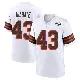 ＃43 Men's Mohamoud Diabate White Game Cleveland Browns 1946 Collection Alternate Jersey