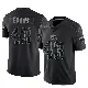 ＃43 Men's Nate Evans Black Limited Cleveland Browns Reflective Jersey