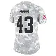 ＃43 Women's Drew Biber Arctic Camo Limited Cleveland Browns 2024 Salute to Service Jersey