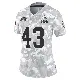 ＃43 Women's Mohamoud Diabate Arctic Camo Limited Cleveland Browns 2024 Salute to Service Jersey