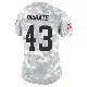 ＃43 Women's Mohamoud Diabate Arctic Camo Limited Cleveland Browns 2024 Salute to Service Jersey
