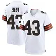 ＃43 Youth Drew Biber White Game Cleveland Browns Jersey