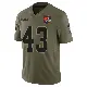＃43 Youth Mohamoud Diabate Olive Limited Cleveland Browns 2025 Salute to Service Jersey