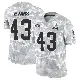 ＃43 Youth Nate Evans Arctic Camo Limited Cleveland Browns 2024 Salute to Service Jersey