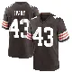 ＃43 Youth Nate Evans Brown Game Cleveland Browns Team Color Jersey