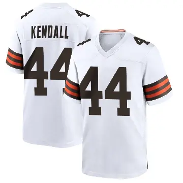 ＃44 Men's Anthony Kendall White Game Cleveland Browns Jersey