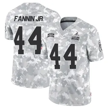 ＃44 Men's Harold Fannin Jr. Arctic Camo Limited Cleveland Browns 2024 Salute to Service Jersey
