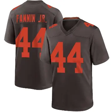 ＃44 Men's Harold Fannin Jr. Brown Game Cleveland Browns Alternate Jersey
