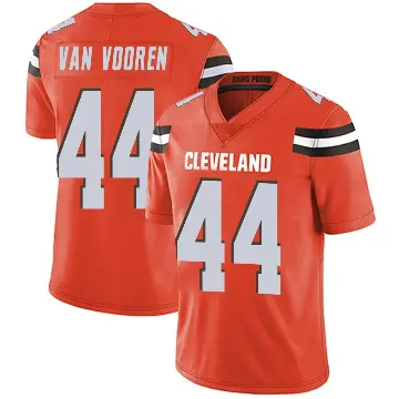 ＃44 Men's Mitch Van Vooren Orange Limited Cleveland Browns Alternate Vapor Untouchable Jersey