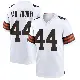 ＃44 Men's Mitch Van Vooren White Game Cleveland Browns Jersey
