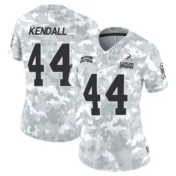＃44 Women's Anthony Kendall Arctic Camo Limited Cleveland Browns 2024 Salute to Service Jersey
