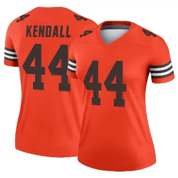 ＃44 Women's Anthony Kendall Orange Legend Cleveland Browns Inverted Jersey