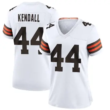 ＃44 Women's Anthony Kendall White Game Cleveland Browns Jersey