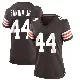 ＃44 Women's Harold Fannin Jr. Brown Game Cleveland Browns Team Color Jersey