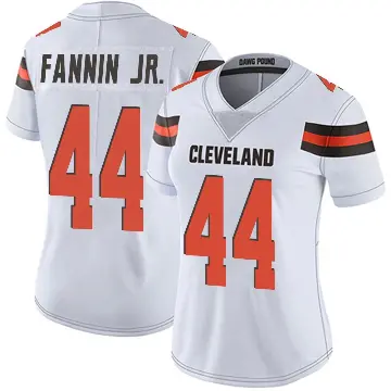 ＃44 Women's Harold Fannin Jr. White Limited Cleveland Browns Vapor Untouchable Jersey
