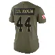 ＃44 Women's Mitch Van Vooren Olive Limited Cleveland Browns 2025 Salute to Service Jersey
