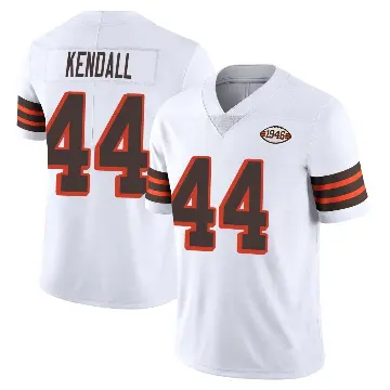＃44 Youth Anthony Kendall White Limited Cleveland Browns Vapor 1946 Collection Alternate Jersey