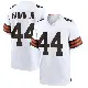 ＃44 Youth Harold Fannin Jr. White Game Cleveland Browns Jersey